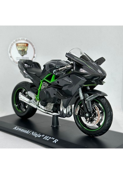 Kawasaki Ninja H2R 1:12 Diecast Motosiklet Model – Lisanslı Metal Maket & Koleksiyon (Siyah)