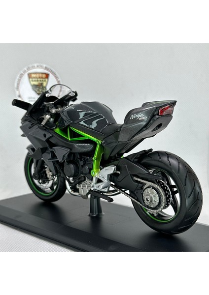 Kawasaki Ninja H2R 1:12 Diecast Motosiklet Model – Lisanslı Metal Maket & Koleksiyon (Siyah) indirimleri