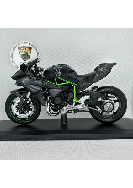 Kawasaki Ninja H2R 1:12 Diecast Motosiklet Model – Lisanslı Metal Maket & Koleksiyon (Siyah)