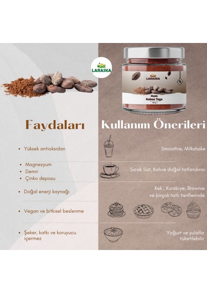 Ham Kakao Tozu - 150G Raw Cacao Powder modelleri