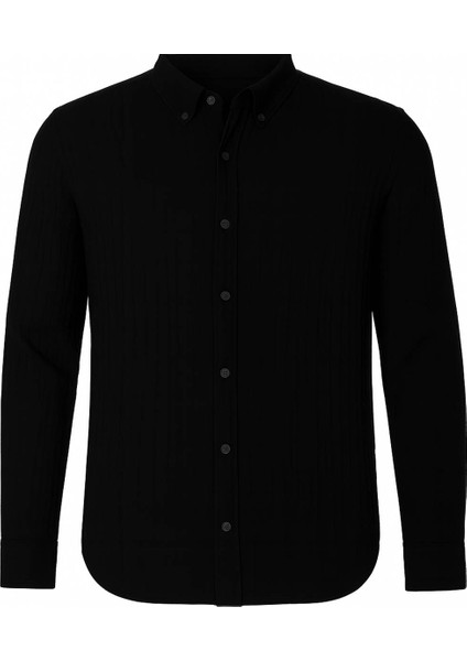 Siyah Erkek Gömlek 12-7158