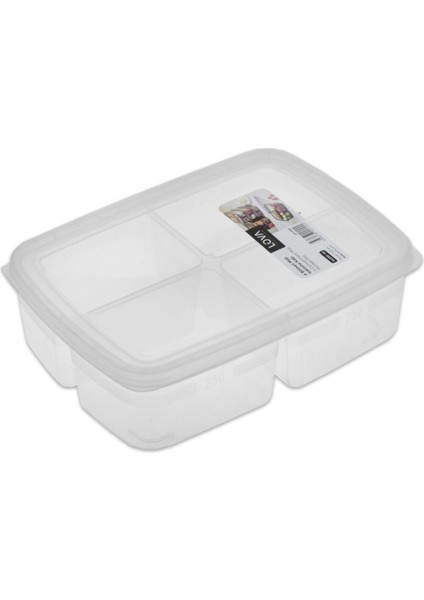 Pratik 4 Bölmeli Saklama Kabı 4X250 ml – Yemek ve Atıştırmalıklar Için fiyatları