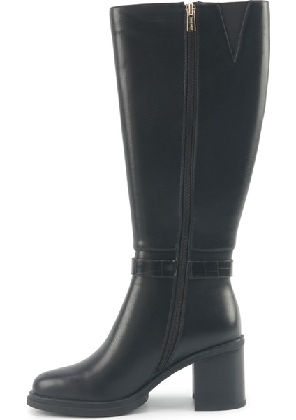 Nathıe 5pr Siyah Kadın Topuklu Çizme modelleri