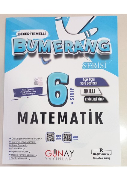 6. Sınıf Bumerang Matematik Konu Anlatımlı Etkinlikli Soru Bankası