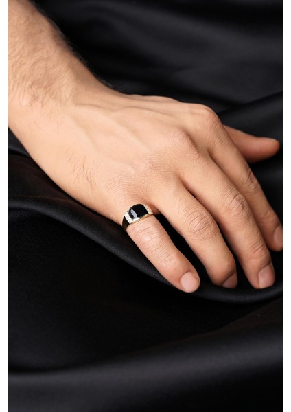 14 Ayar Altın Oniks Taşlı Erkek Yüzük fiyatları