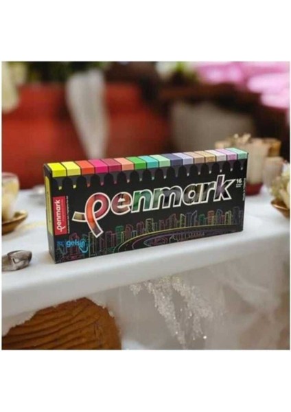 16 Renk Fosforlu Kalem Seti – Belirgin, Canlı ve Kalıcı Işaretleme