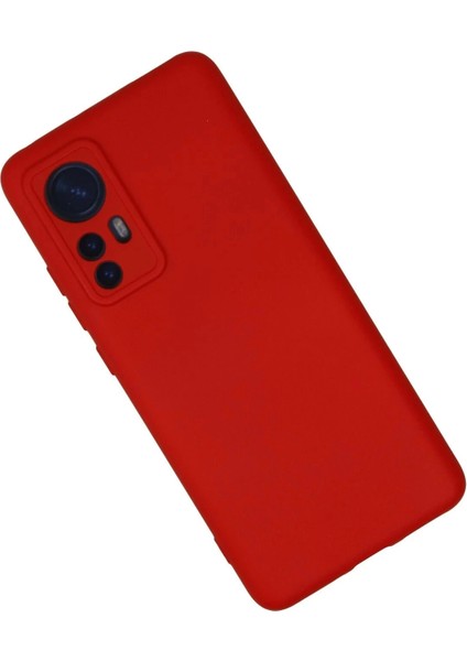 Newface Xiaomi Mi 12 Kılıf Nano Içi Kadife Silikon - Kırmızı fiyatları