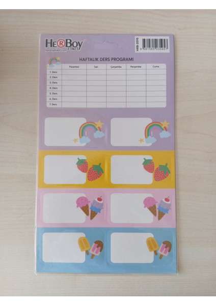 Herboy Etiket – Paket Içi 3 Tabaka, 4’lü Pratik Set ile Düzeni Yakala!