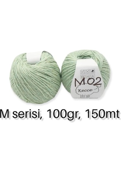 %100 Doğal Keçi Yünü 100 gr 150 mt M Serisi 2’li Paket