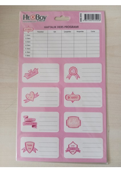 Herboy Etiket – Paket Içi 3 Tabaka, 4’lü Pratik Set ile Düzeni Yakala