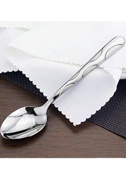 Büyük Boy Paslanmaz Çelik Servis Kaşığı - 36 cm