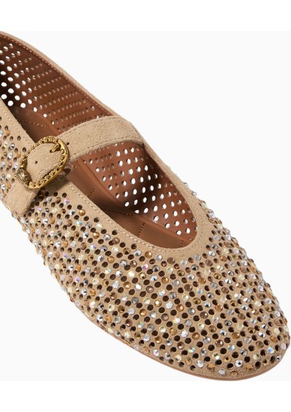 Mayfair Bale Ayakkabısı, Kurt Geiger Süet Kristal Detaylı Zarif Ayakkabı modelleri