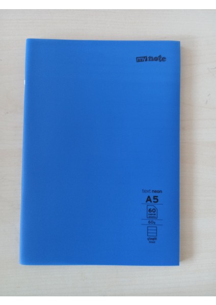 My Note Text Neon A5 60 Yaprak Çizgili Küçük Boy Defter – Ders ve Notlar Için