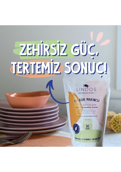 Doğal Bulaşık Makinesi Toz Deterjanı 600 gr 30 Yıkama fiyatları