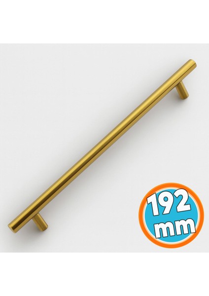 Mobilya Kulp Mutfak Çekmece Dolap Dolabı Kapak Kulpları Kulbu Gold 192 mm 19.2 cm Altın Metal