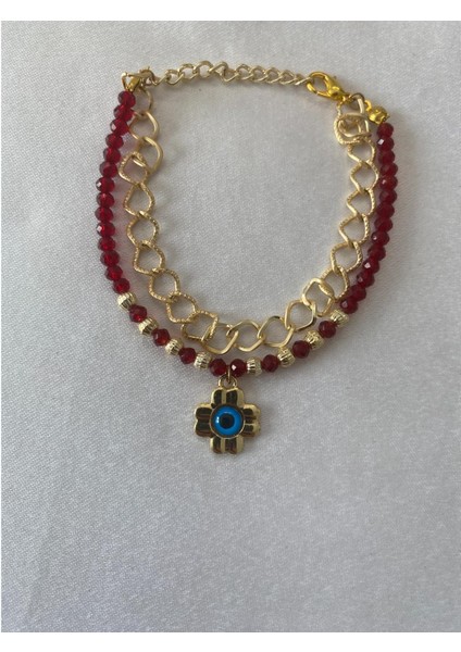 Nazar Boncuklu Kırmızı Bileklik fiyatları