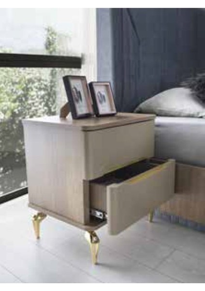 Aby Antrasit - Meşe - Gold Hazal Komidin fiyatları