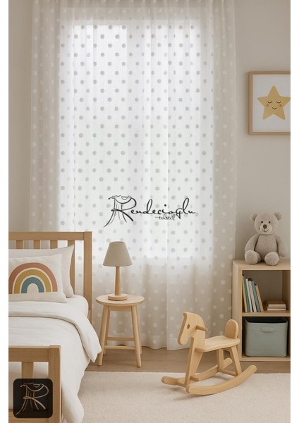 Keten Tül Perde Puantiye Foldet Noktalı Serpme fiyatları