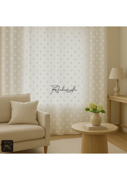 Keten Tül Perde Puantiye Foldet Noktalı Serpme fırsatları