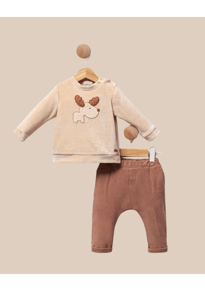 Geyikli Kadife Masal Erkek Takım