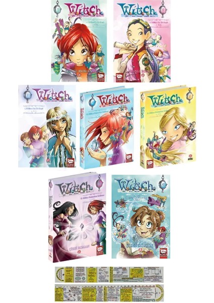 Witch 1-2-3-4-5-6-7 Çizgi Roman Seti + Mat. Öğreten Cetvel