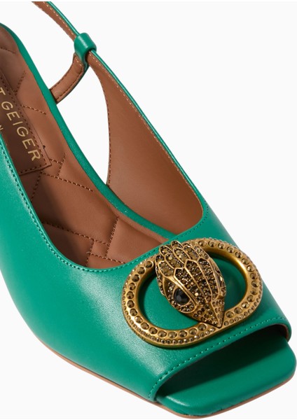 Chelsea Block Slingback 60 Heel Yeşil Topuklu fırsatları