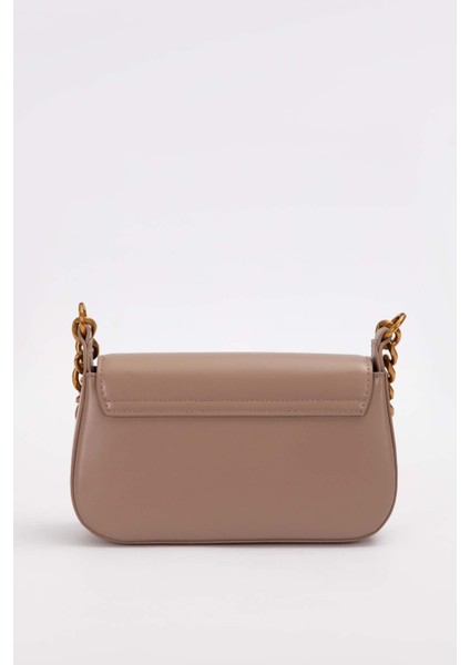 Haki Geniş Zincir Aksesuarlı Omuz Çantası fırsatları