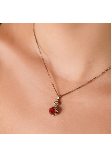 Kaz Ayağı Bordo Kadın 3'lü Takı Seti Küpe Kolye Yüzük Takım Bakır El Yapımı Kristal Taşlı Kararma Yapmaz Kutulu modelleri