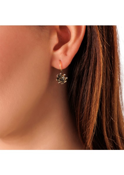 Kaz Ayağı Antrasit Kadın 3'lü Takı Seti Küpe Kolye Yüzük Takım Bakır El Yapımı Kristal Taşlı Kararma Yapmaz Kutulu fiyatları