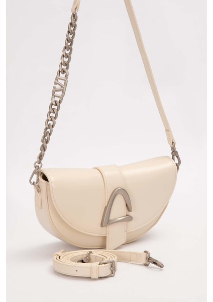 A.sarı Logo Zincir Detaylı Omuz Çantası fiyatları