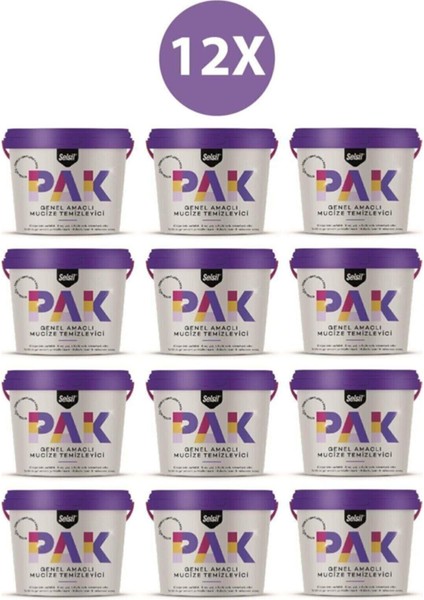 Pak Genel Amaçlı Mucize Temizleyici 500 gr x 12 Li Paket fiyatları
