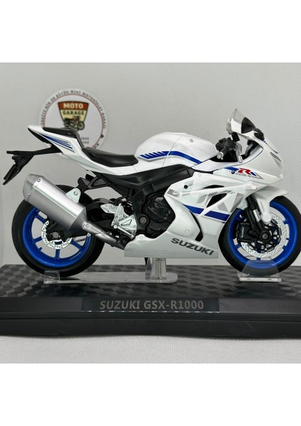 Suzuki GSX-R1000 1:12 Diecast Motosiklet Model – Lisanslı Maisto Metal Maket & Koleksiyon (Beyaz) fiyatları