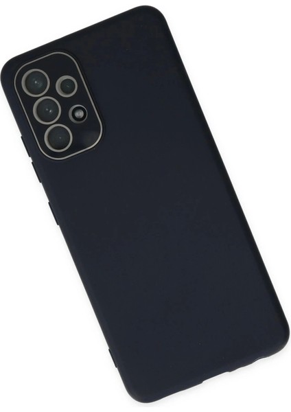 Newface Samsung Galaxy A53 5g Kılıf Lansman Glass Kapak - Lacivert modelleri