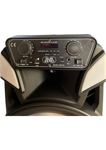 Bluetooth Hoparlör Speaker Karaoke Mikrofonlu Süper Bas Hoparlör 2X30W Büyük Boy Tekerlekli 5400MAH indirimleri