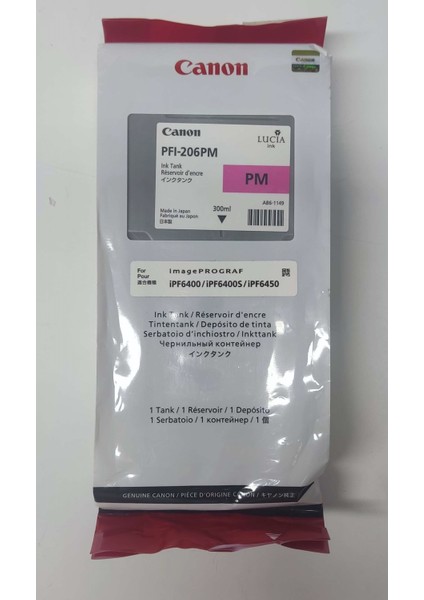 PFI-206PM Photo Magenta Kartuş 300ML fiyatları
