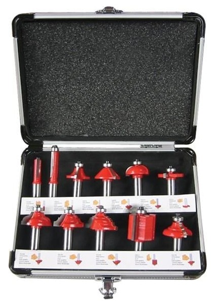 Ahşap Motif Bıçak Seti 11 Parça