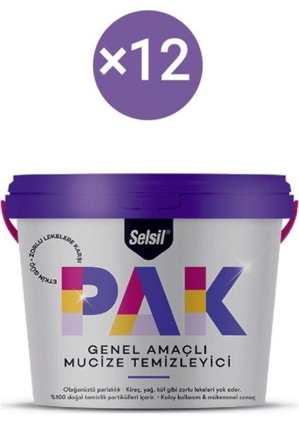 Pak Genel Amaçlı Mucize Temizleyici 12'li