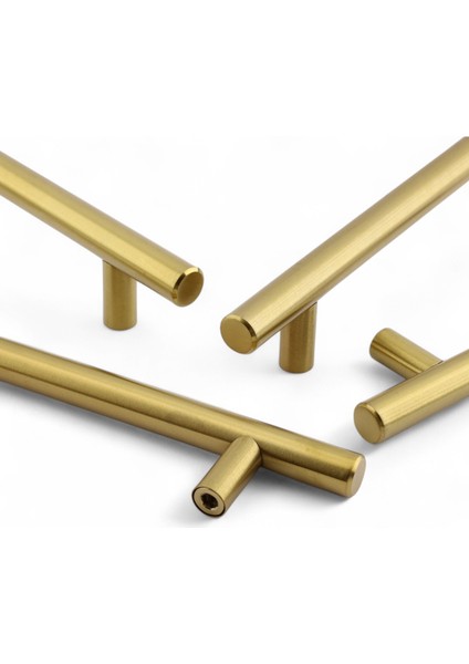 Mobilya Kulp Mutfak Dolap Çekmece Dolabı Kapak Kulpları Gold Altın 224 mm 22.4 cm Metal indirimleri