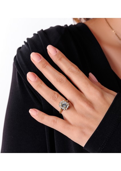 Harmoni Baget Kadın 3'lü Takı Seti Küpe Kolye Yüzük Takım Bakır El Yapımı Kristal Taşlı Kararma Yapmaz Kutulu fırsatları