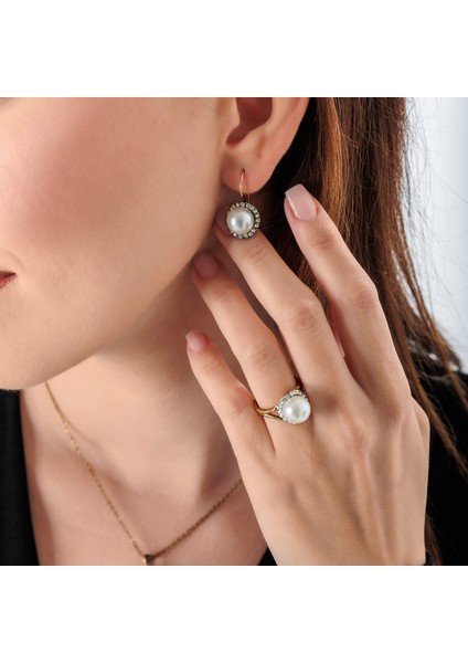 Inci Zarafeti Kadın 3'lü Takı Seti Küpe Kolye Yüzük Takım Bakır El Yapımı Kristal Taşlı Kararma Yapmaz Kutulu fiyatları