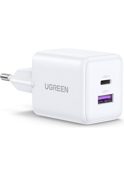 30W Gan Hızlı Şarj Cihazı 2 Portlu, 1xusb-A, 1xusb-C, - Beyaz fiyatları