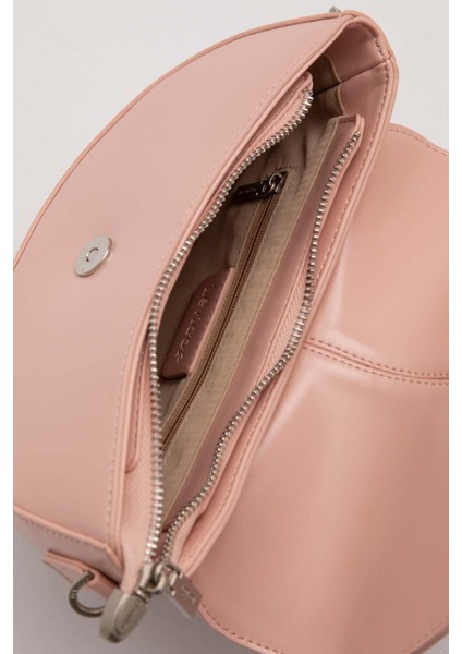 Pembe Logo Zincir Detaylı Omuz Çantası modelleri