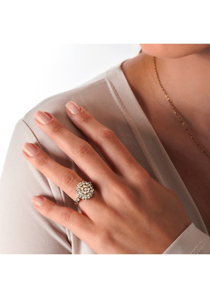 Zarif Işıltı Kadın 3'lü Takı Seti Küpe Kolye Yüzük Takım Bakır El Yapımı Kristal Taşlı Kararma Yapmaz Kutulu fırsatları