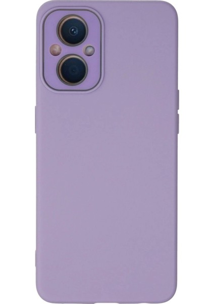 Newface Oppo Reno 7 Lite Kılıf Lansman Glass Kapak - Lila
