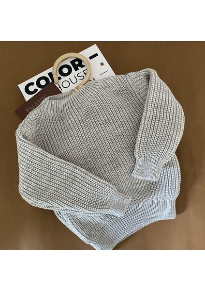 Unisex Bebek Çoçuk Triko Kazak