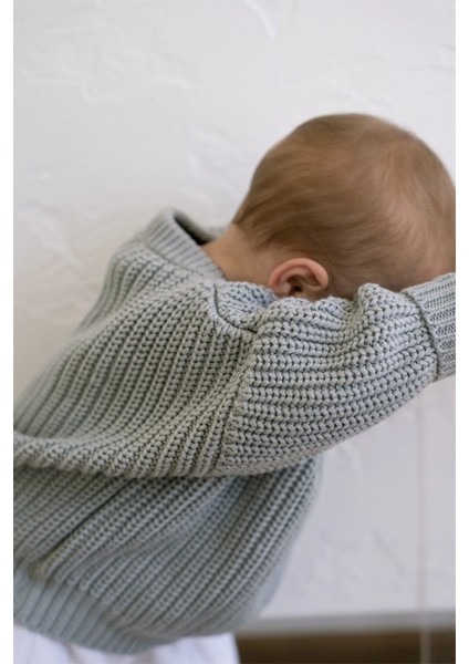 Çocuklar Için Kazak Kışlık Kazak Mevsimlik Kazak Triko 1-2 Yaş Açık Gri modelleri