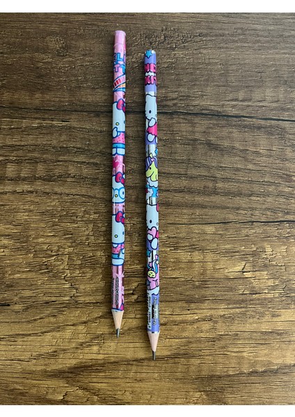 Hello Kitty 2 Adet Kurşun Kalem Okul Kırtasiye Seti