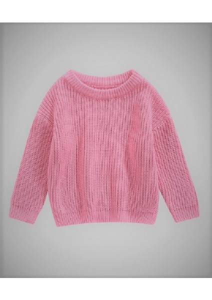 Erkek Bebek-Çocuk /kız Bebek-Çocuk Bisiklet Yaka Oversize Triko Kazak fiyatları