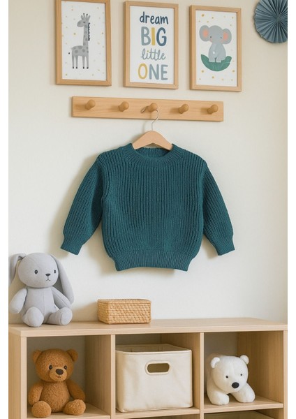 Extra Esnek Bisiklet Yaka Unisex Bebek & Çocuk Kazak (0-5 Yaş)