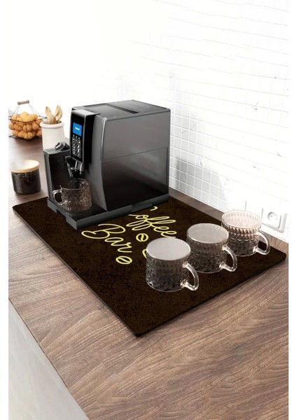Barista Kahve Barı Tezgah Matı Sıvı Geçirmez Xxl Büyük Boy Espresso Makinesi Pad 40X90CM 27250826